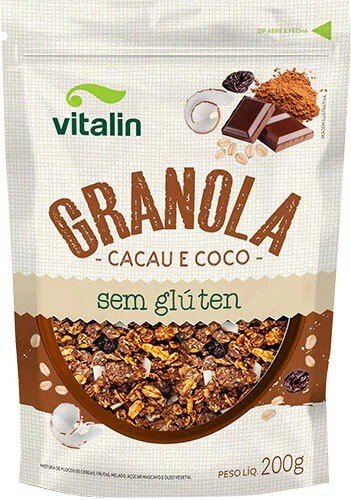 Vitalin Granola Cacau e Coco 200g