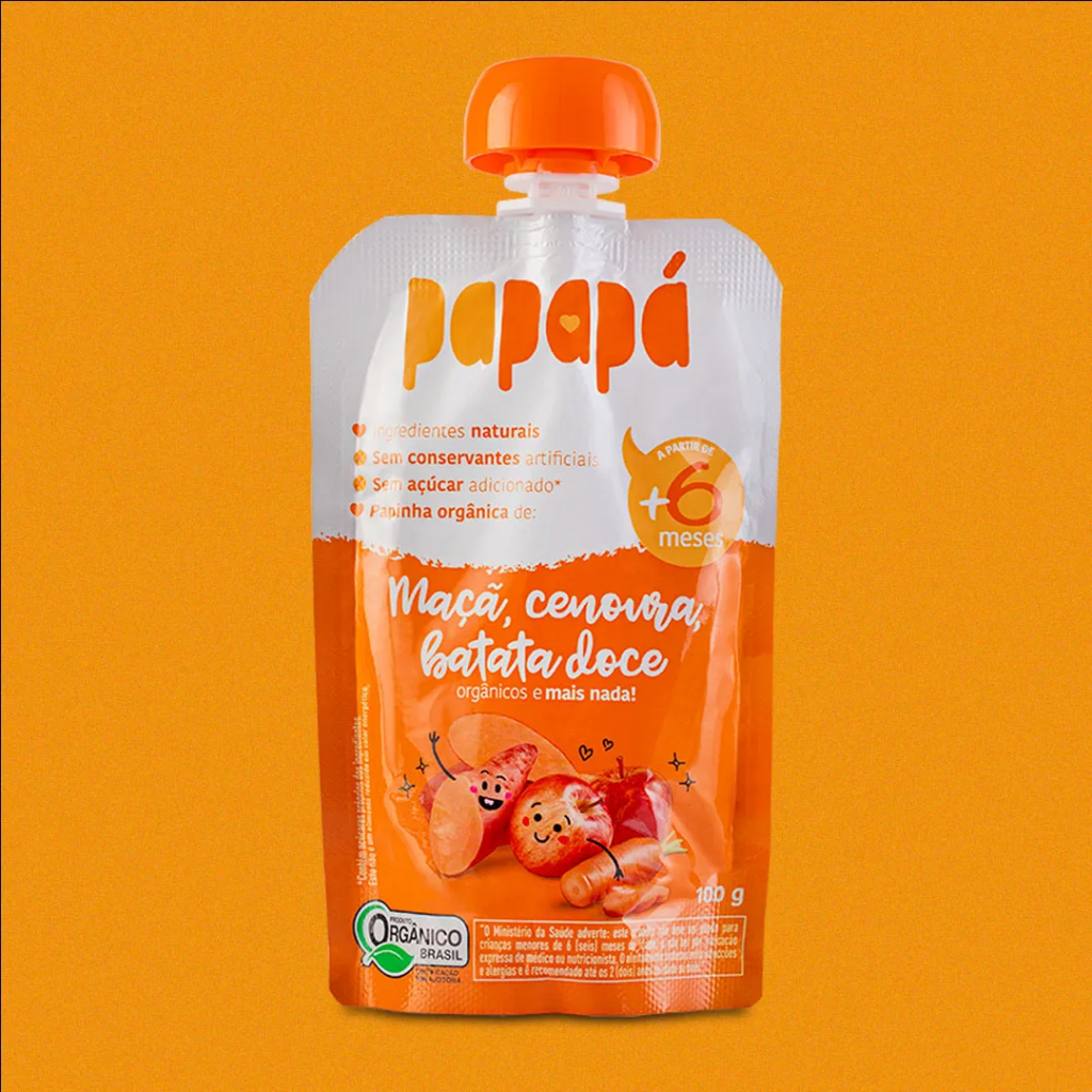Papapá Papinha Maça Cenoura e Batata Doce 100G