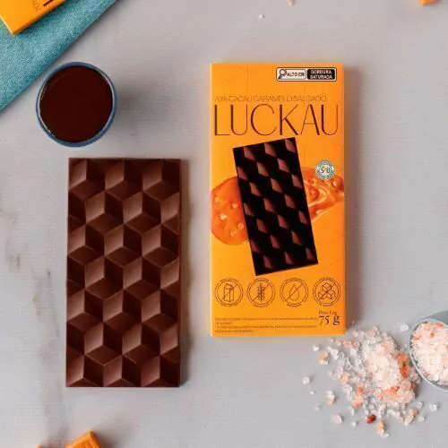 Luckau Barra 70% Cacau Caramelo Salgado 75g