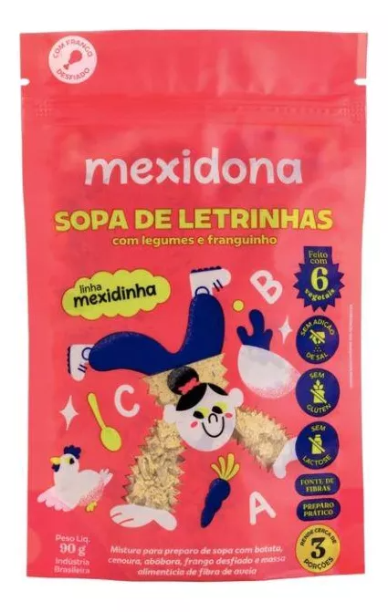 Mexidona Sopa Letrinhas 90g