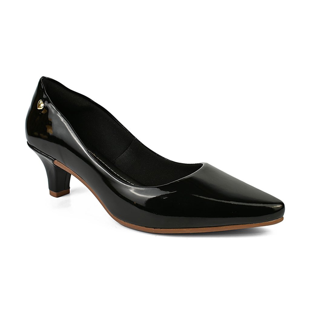 Sapato scarpin Ref 1960-298 Verniz Preto