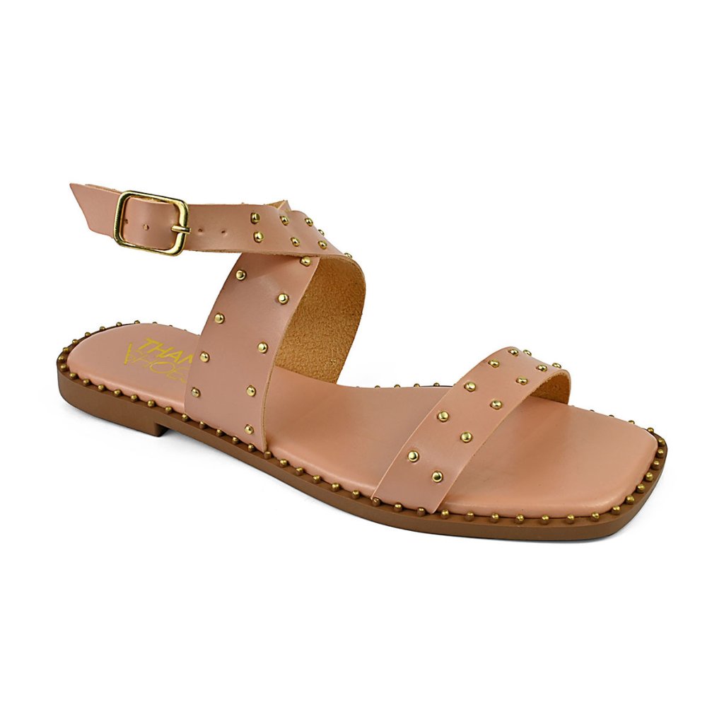 Sandália Feminina Rasteira Ref 41021-440 ROSADO