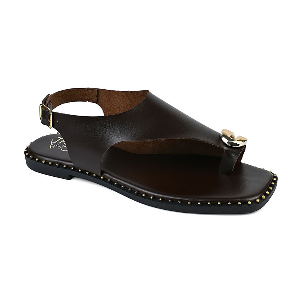 Sandália Feminina Rasteira REF 41027 - 125 Café