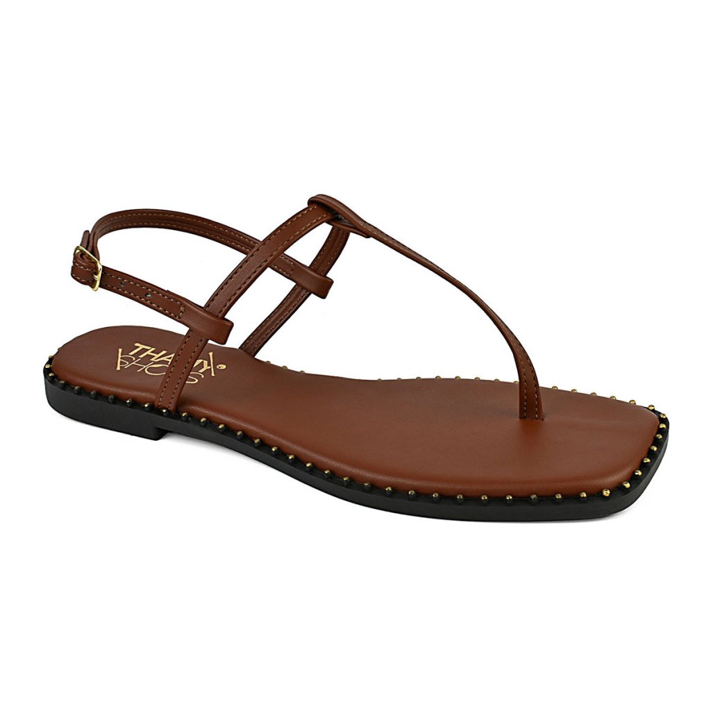  Sandália Feminina Rasteira REF 41031-008 Terra 