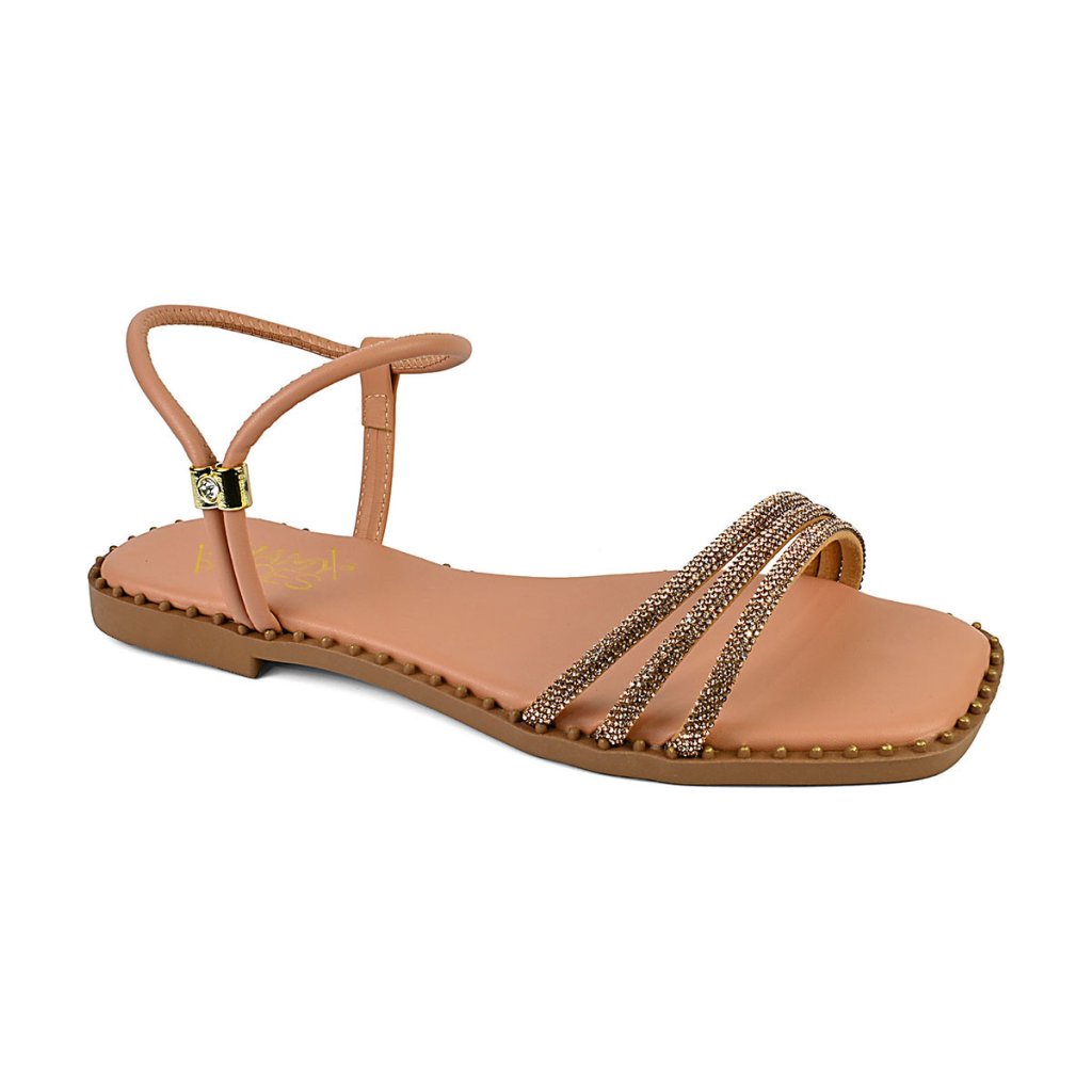 Sandália Feminina Rasteira REF 41033 - 440 Rosado 