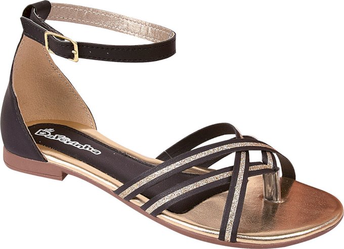 Sandália Menina 28 ao 34 Ref 1039-298 Verniz Preto