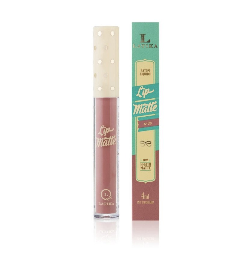 Batom Líquido Latika Lip Matte Nude nº35