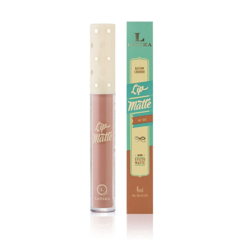Batom Líquido Latika Lip Matte Nude nº30