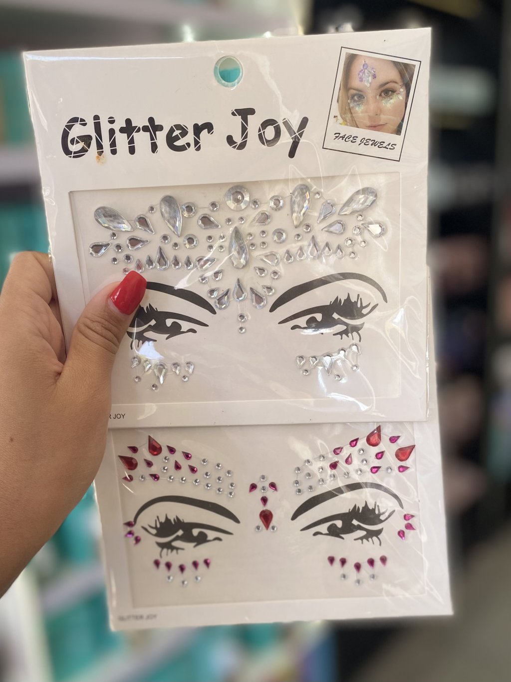 Adesivo Pedra Maquiagem Rosto Corpo - Glitter Joy