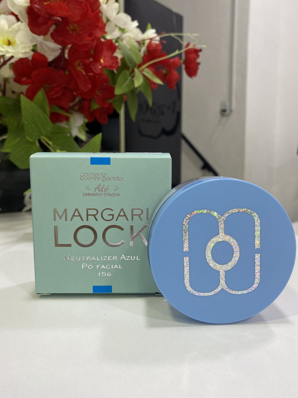 MARGARILOCK NEUTRALIZER - COR AZUL -PÓ FACIAL FINALIZADOR-Maria Margarida