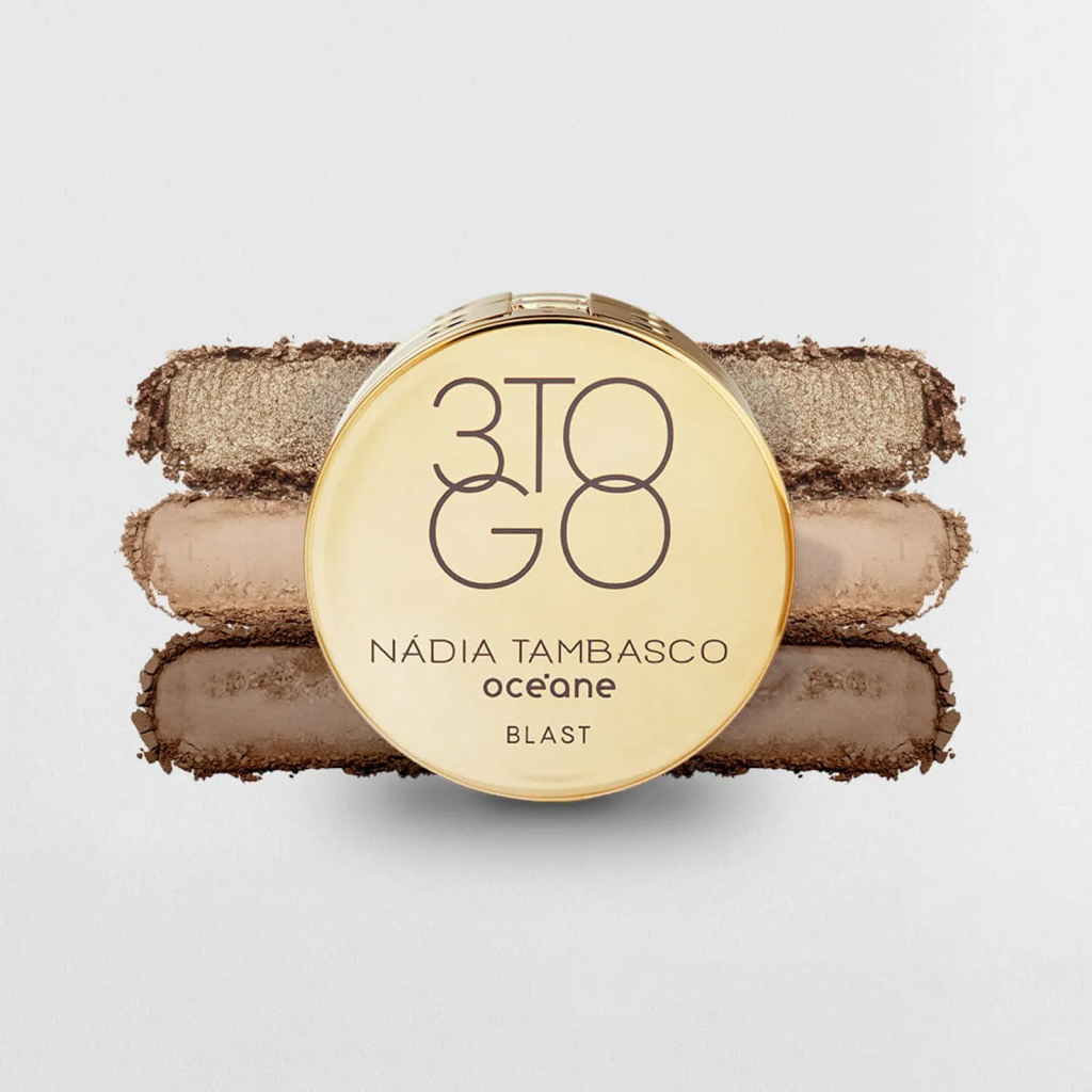 Trio de Sombras Nádia Tambasco By Océane - 3 To Go Palette Blast