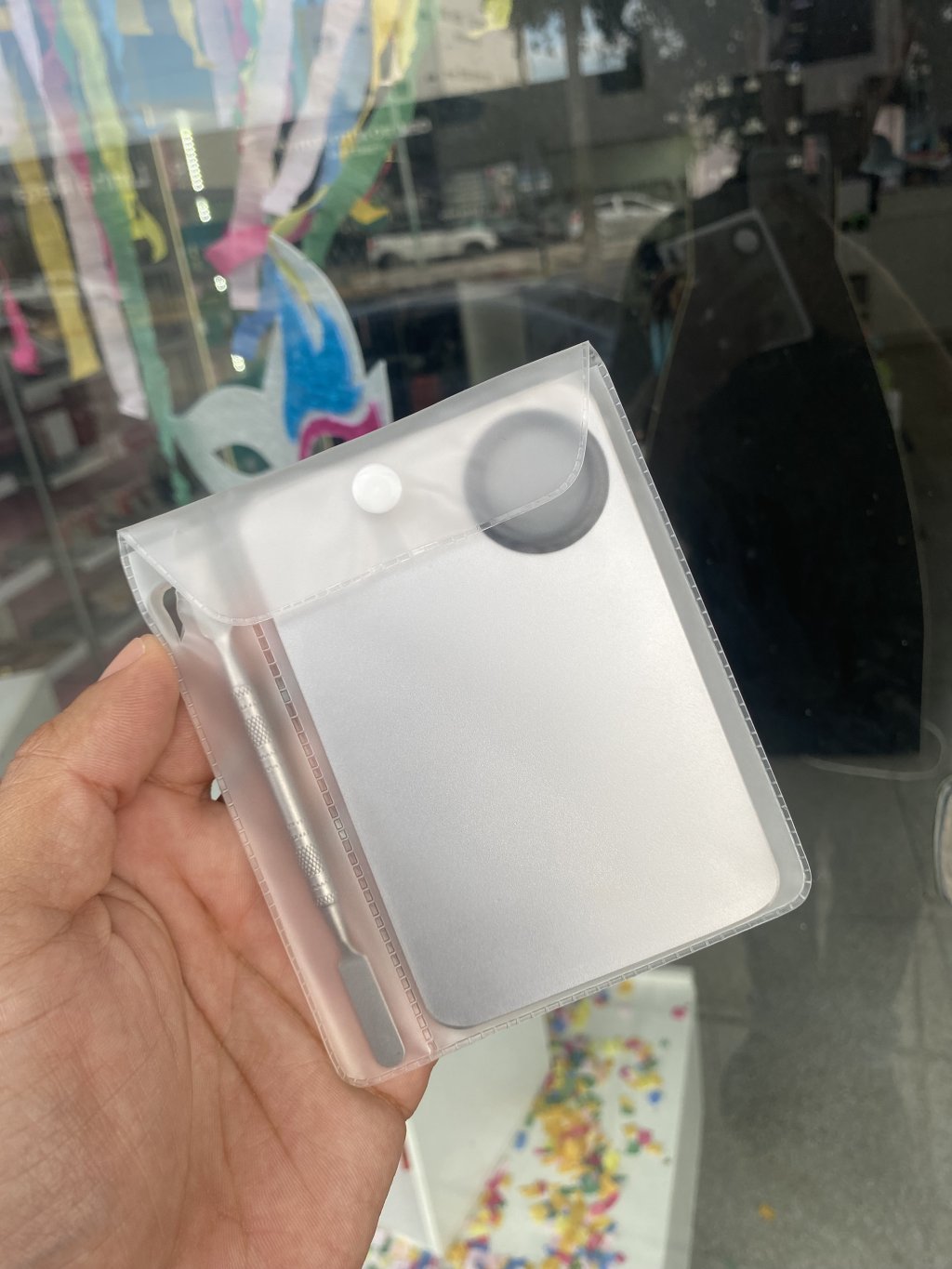 Placa Lisa com Espátula INOX Pequena