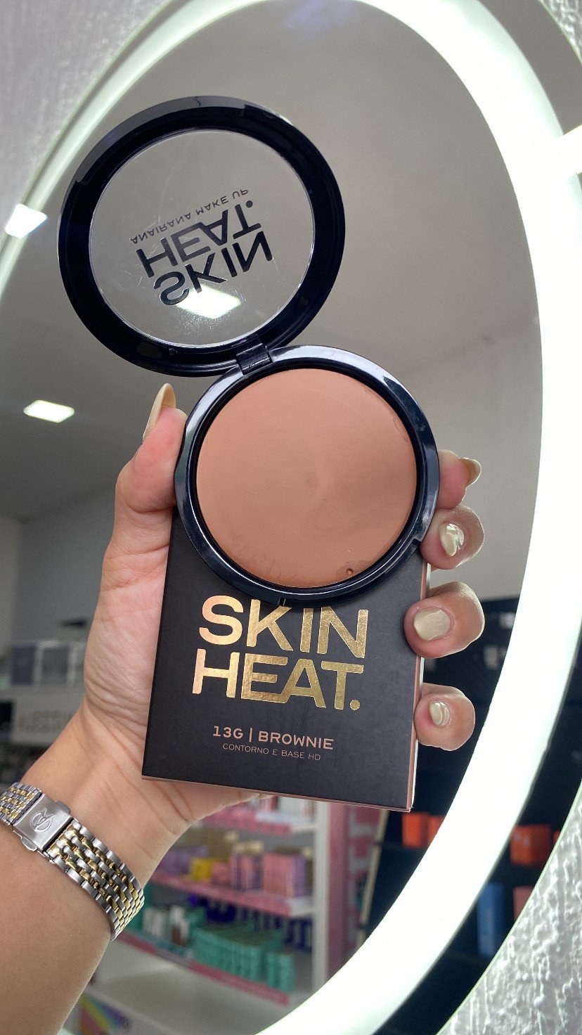 Contorno e Base HD em Mousse - Skin Heat - Anairana