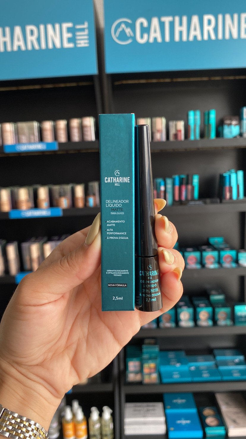 Delineador Líquido Cor Preto - CATHARINE HILL