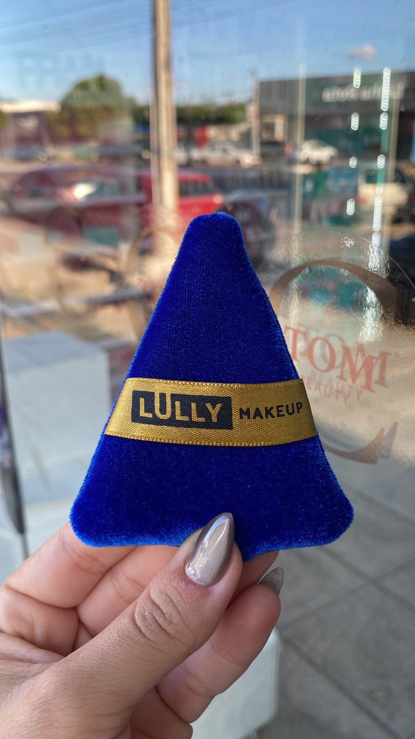 Esponja Grande Triangular em Veludo - Lully