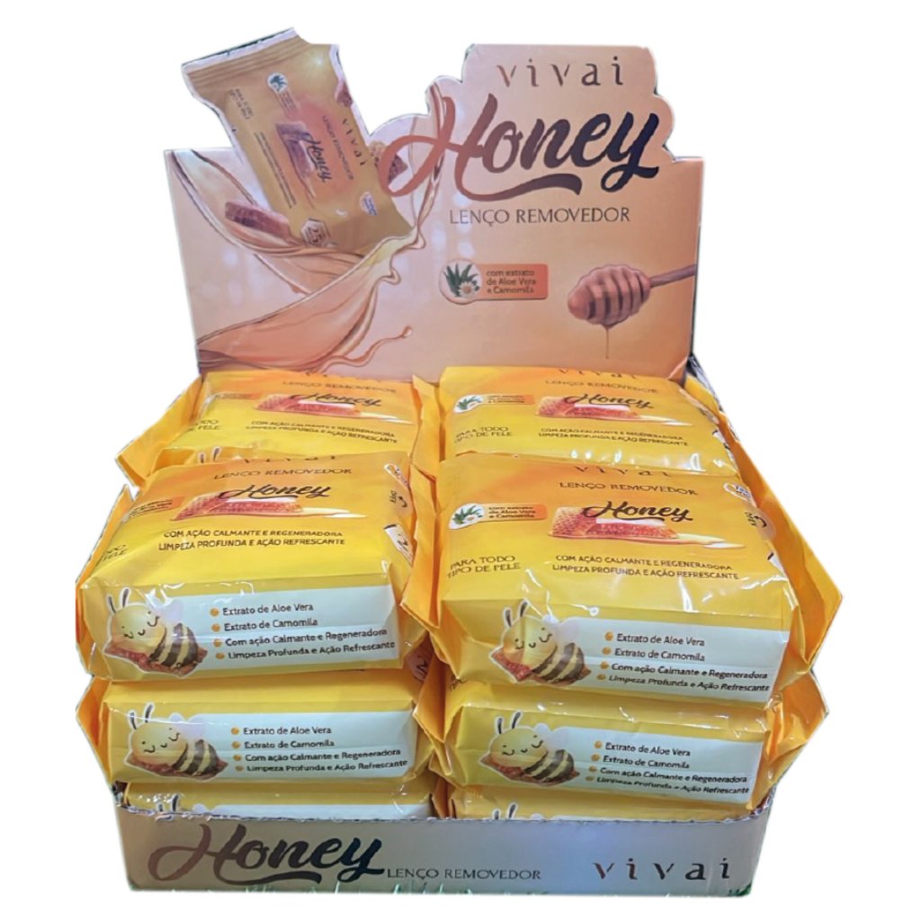Box 12 unid - Lenço Removedor Honey