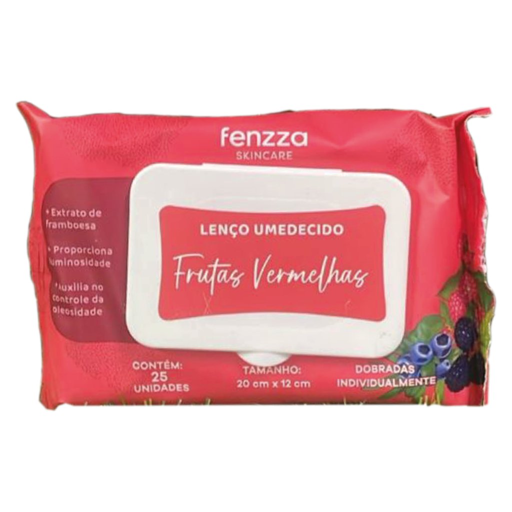 1 unid - Lenço Umedecido Frutas Vermelhas
