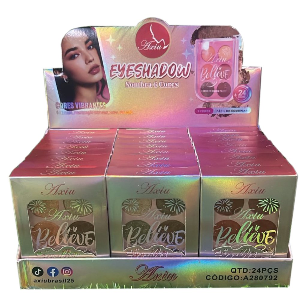 Box 24 unid - Sombras 6 cores