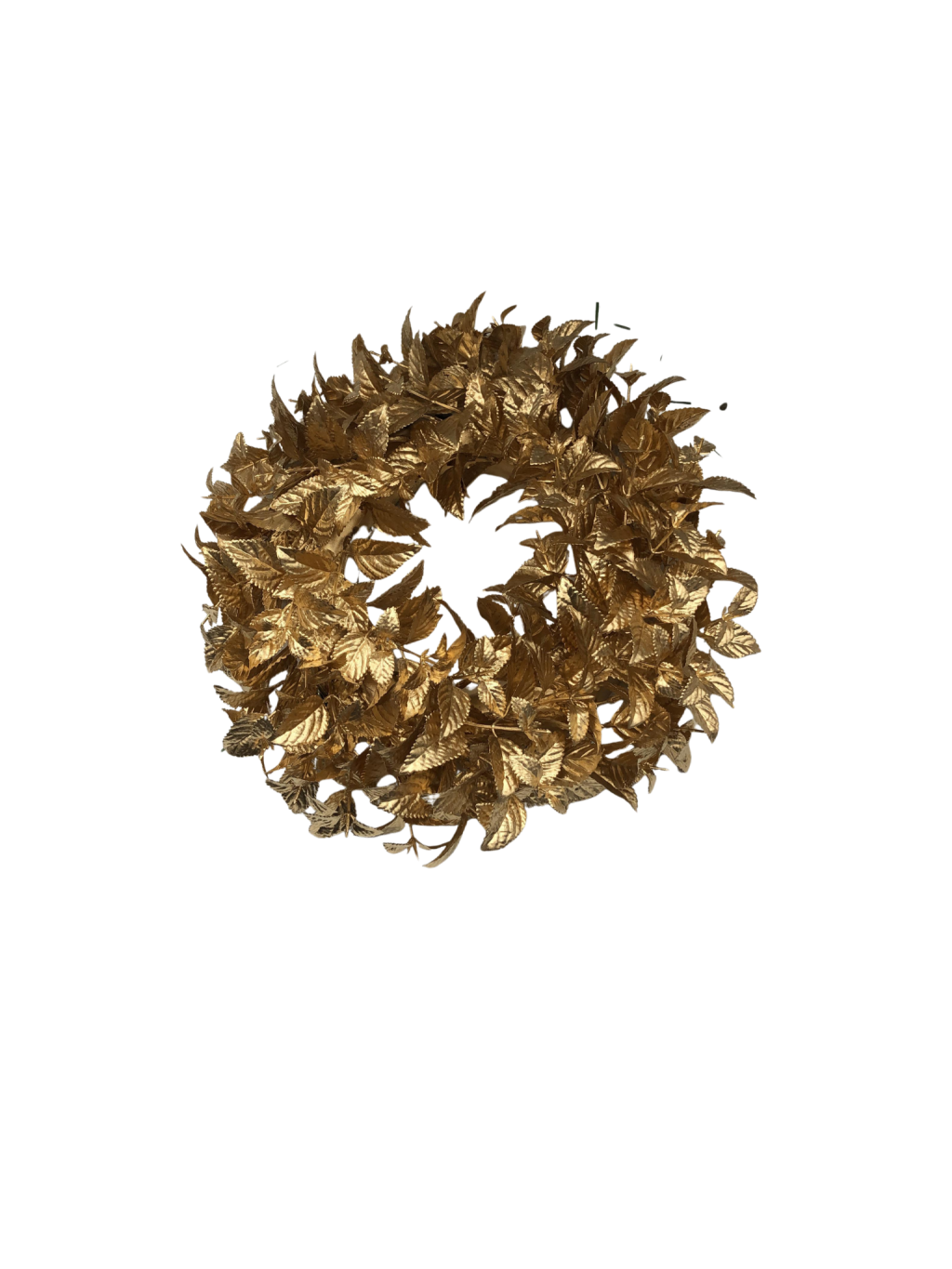 GUIRLANDA COM FLORES DOURADO 34CM