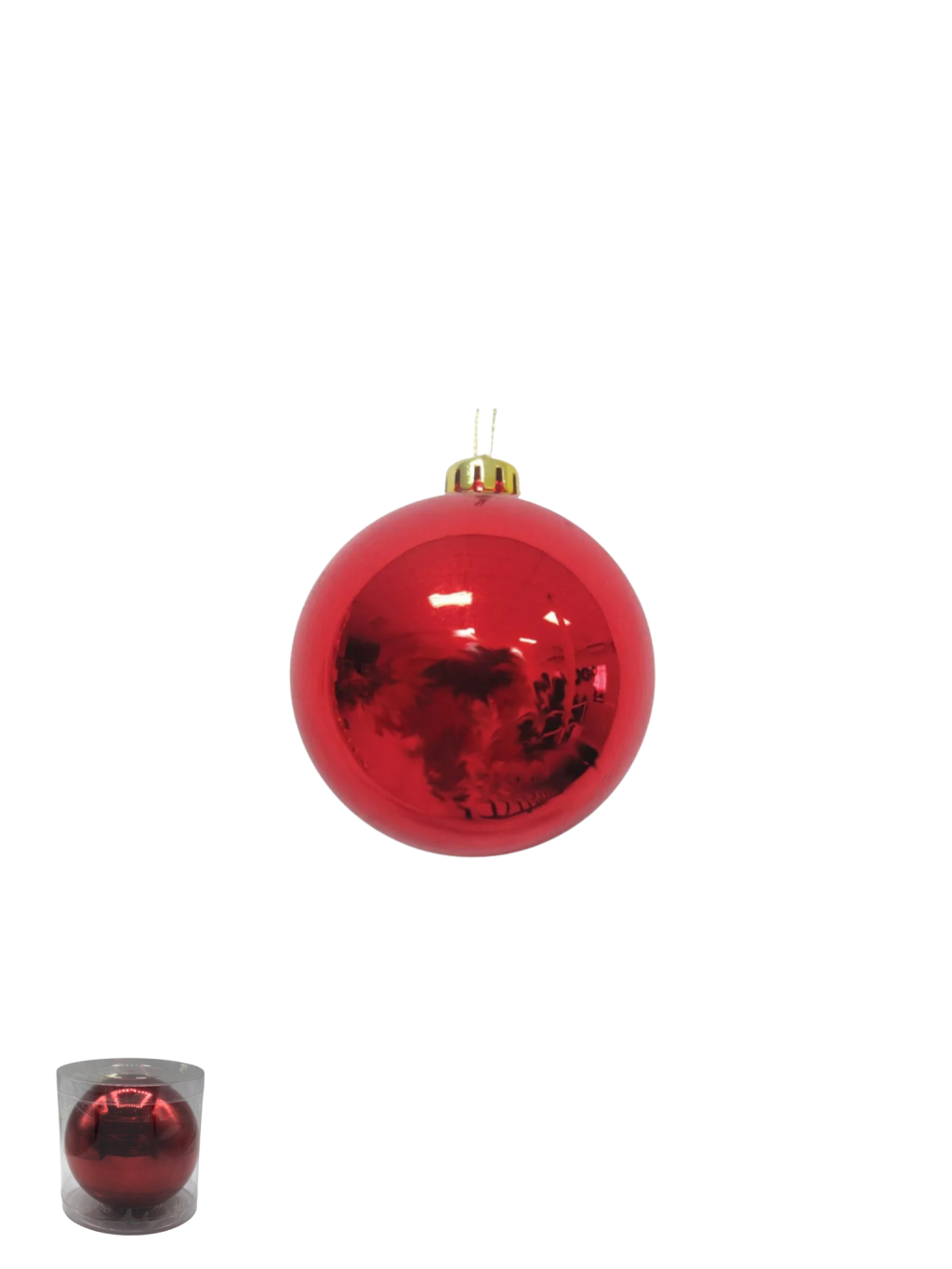 BOLA PEROLADA TUBO C/1 UND 15CM VERMELHO