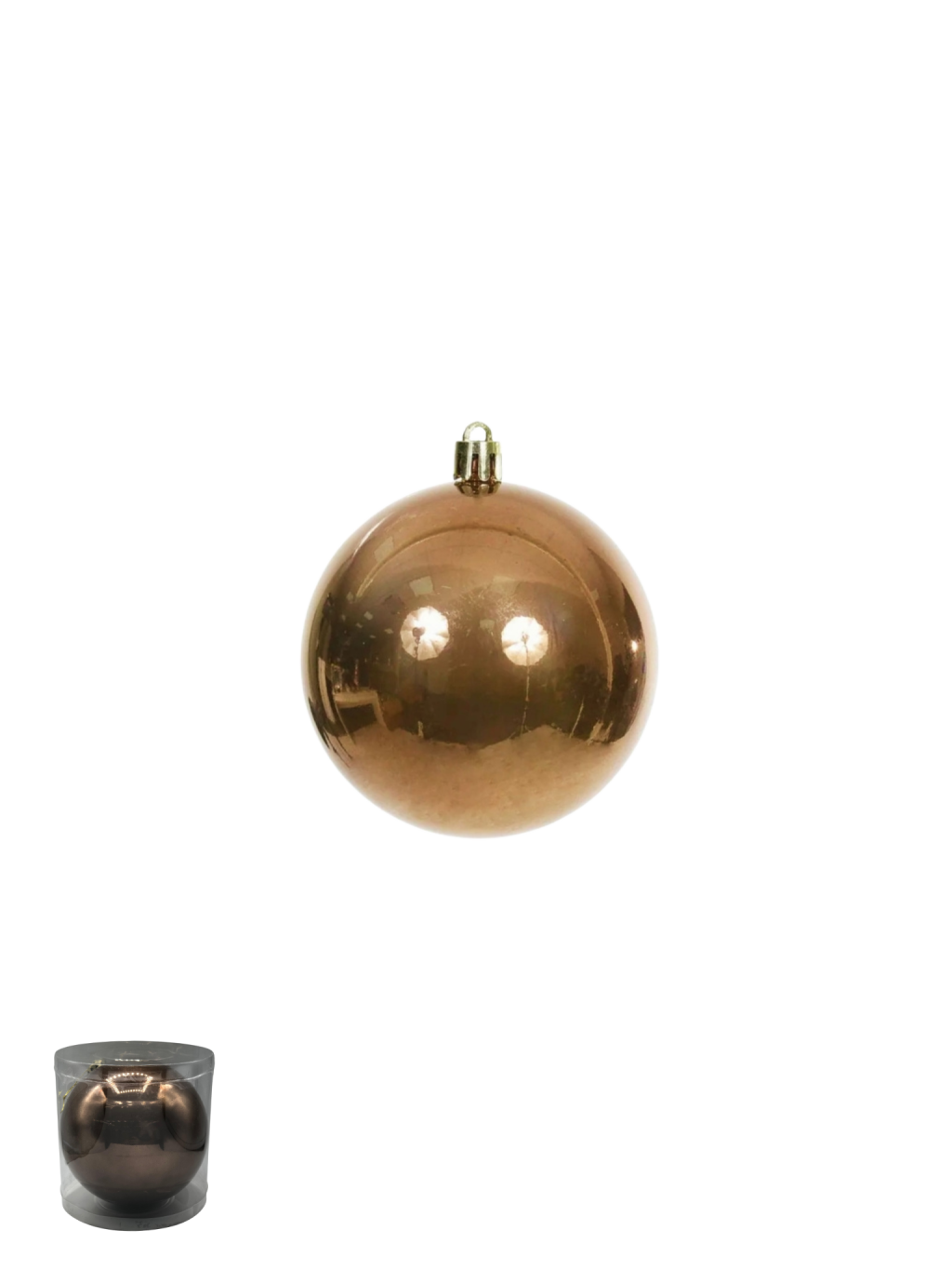 BOLA PEROLADA TUBO C/1 UND 15CM MARROM