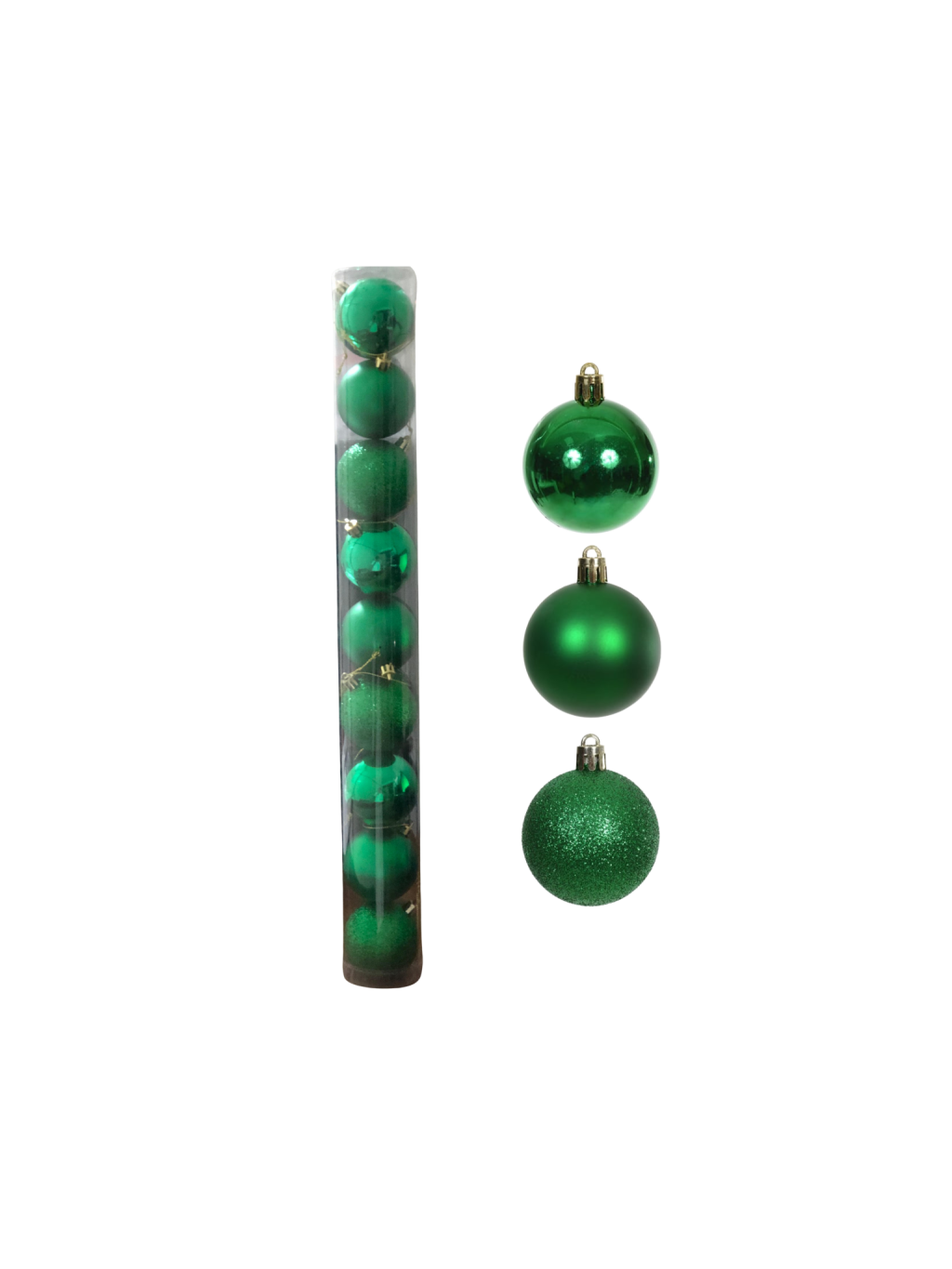 BOLA MISTO TUBO C/9 UND 6CM VERDE