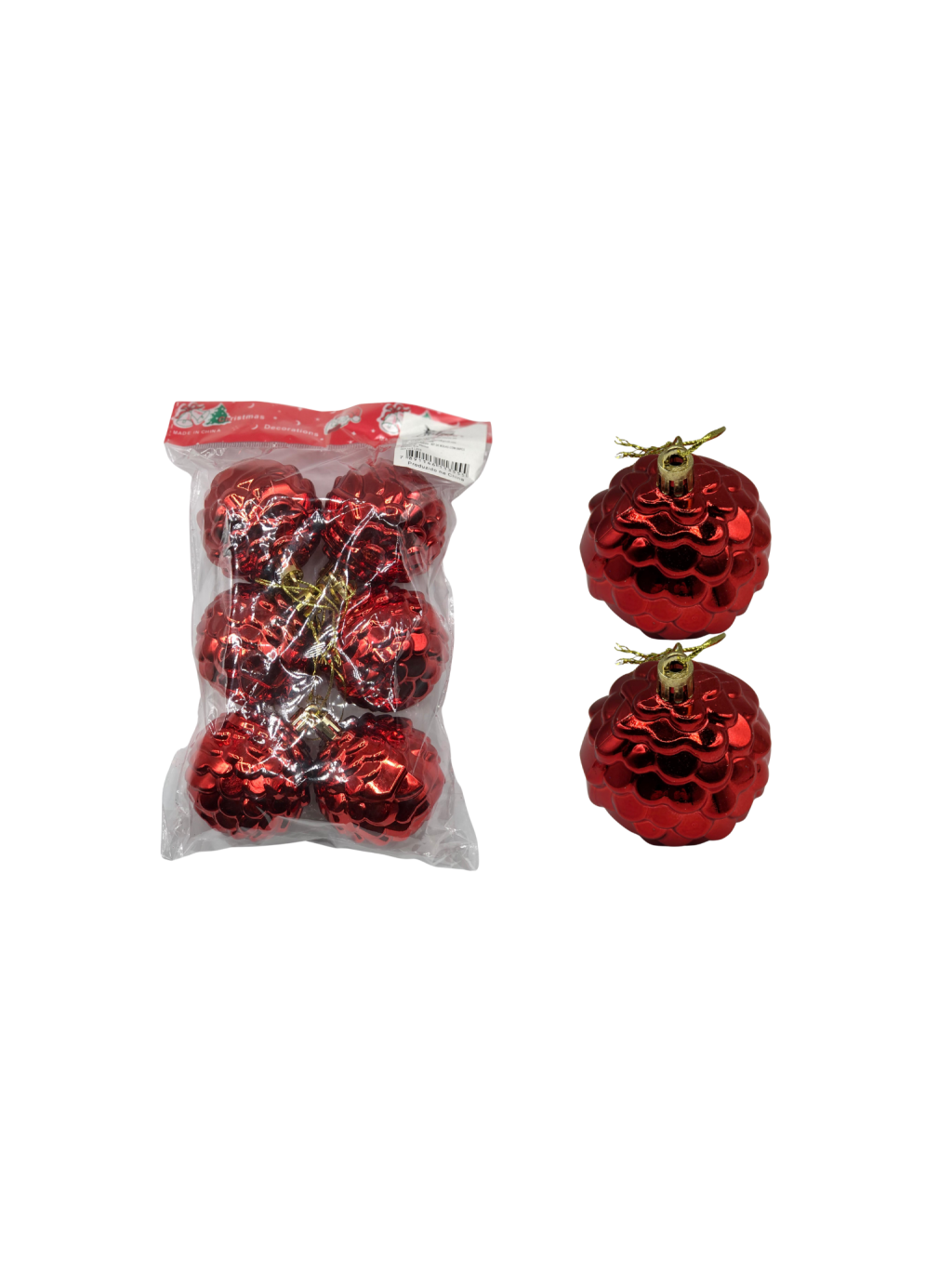 KIT DE BOLAS SORT C/6 UND 6CM VERMELHO