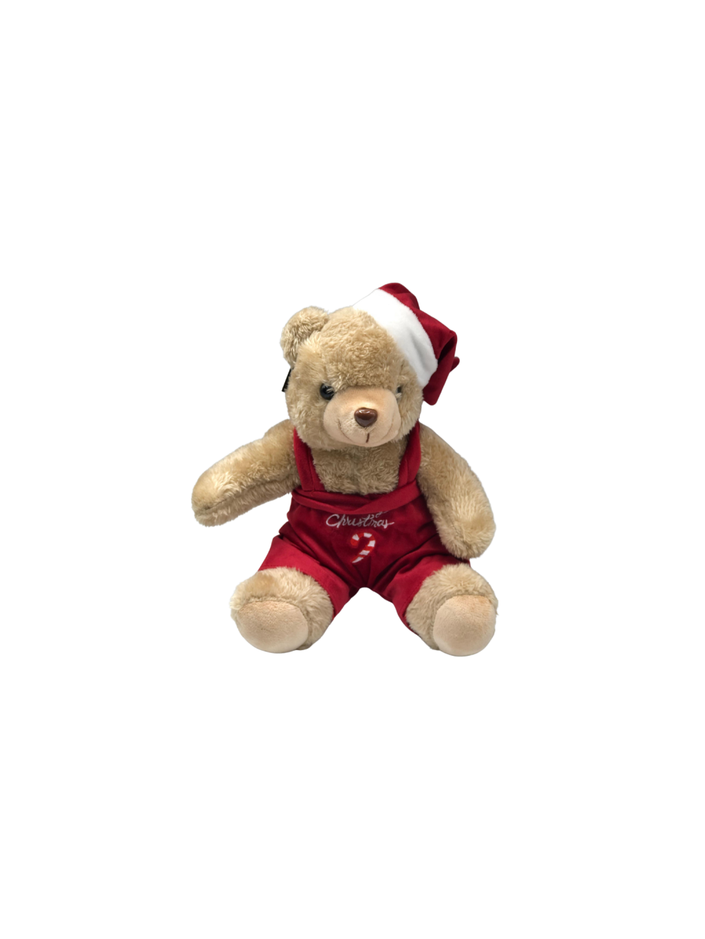 ENFEITE NATAL URSO ROUPA VM COM GORRO 20CM