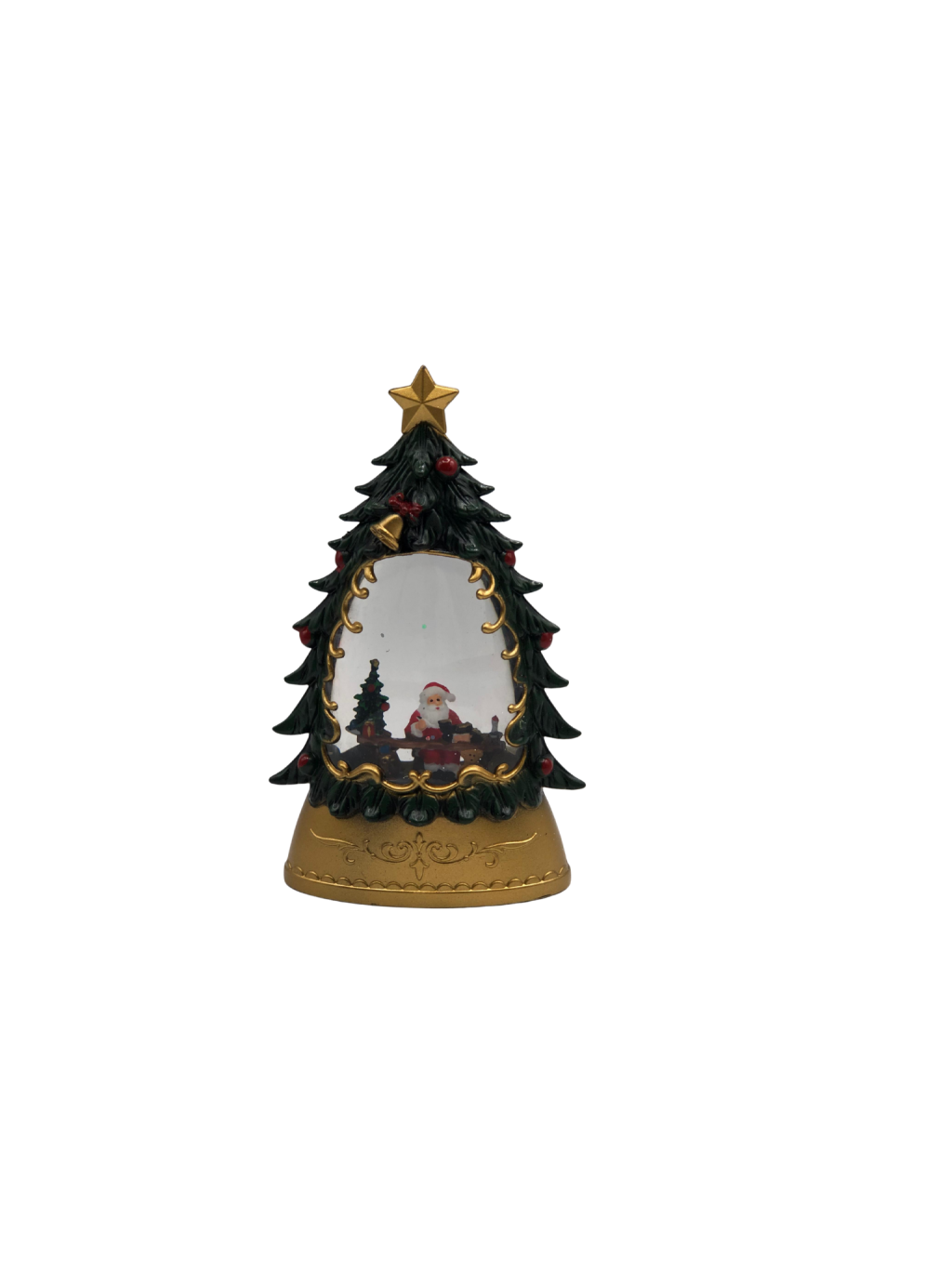 ENFEITE ARVORE C/LUZ 14X8X4CM
