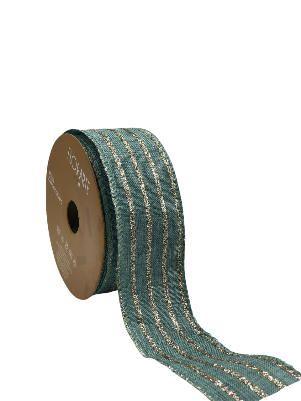 FITA AMARADA LINHO C/GLITTER C/COSTURA 3,8X9,14M AZUL CHAMPANHE
