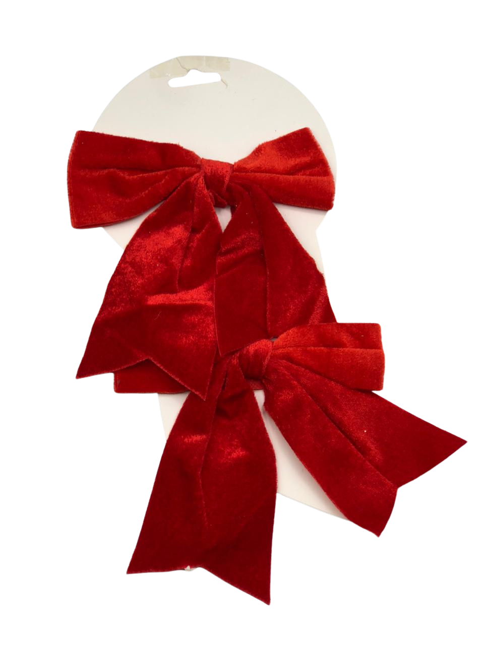 LAÇO VELUDO VERMELHO 15CM C/2 UND 