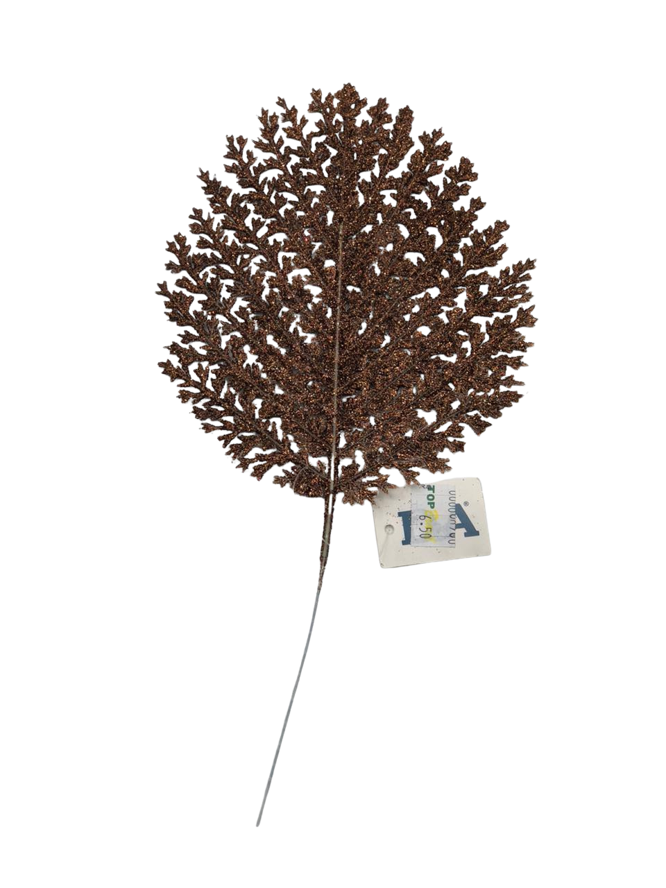 C.FOLHA SAMAMBAIA C/GLITTER 27CM 7890880386751