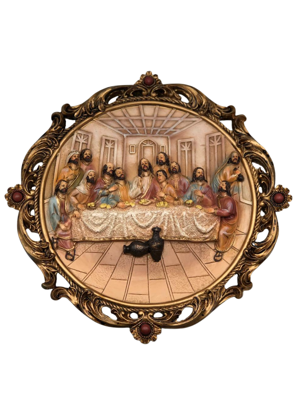 SANTA CEIA QUADRO 25X3X25CM