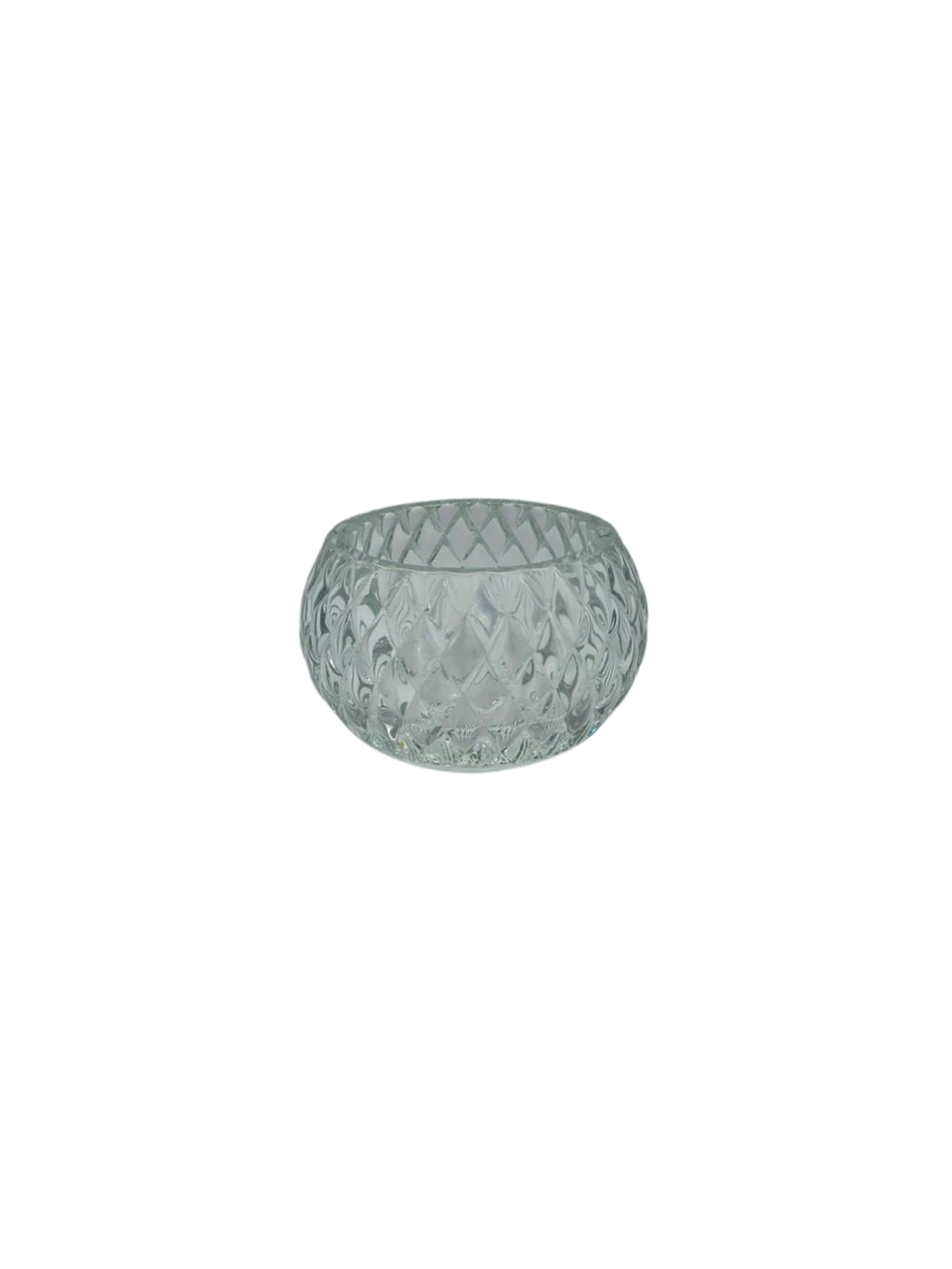 PORTA VELA SPIKES 7,5X7,5X4,5CM VIDRO