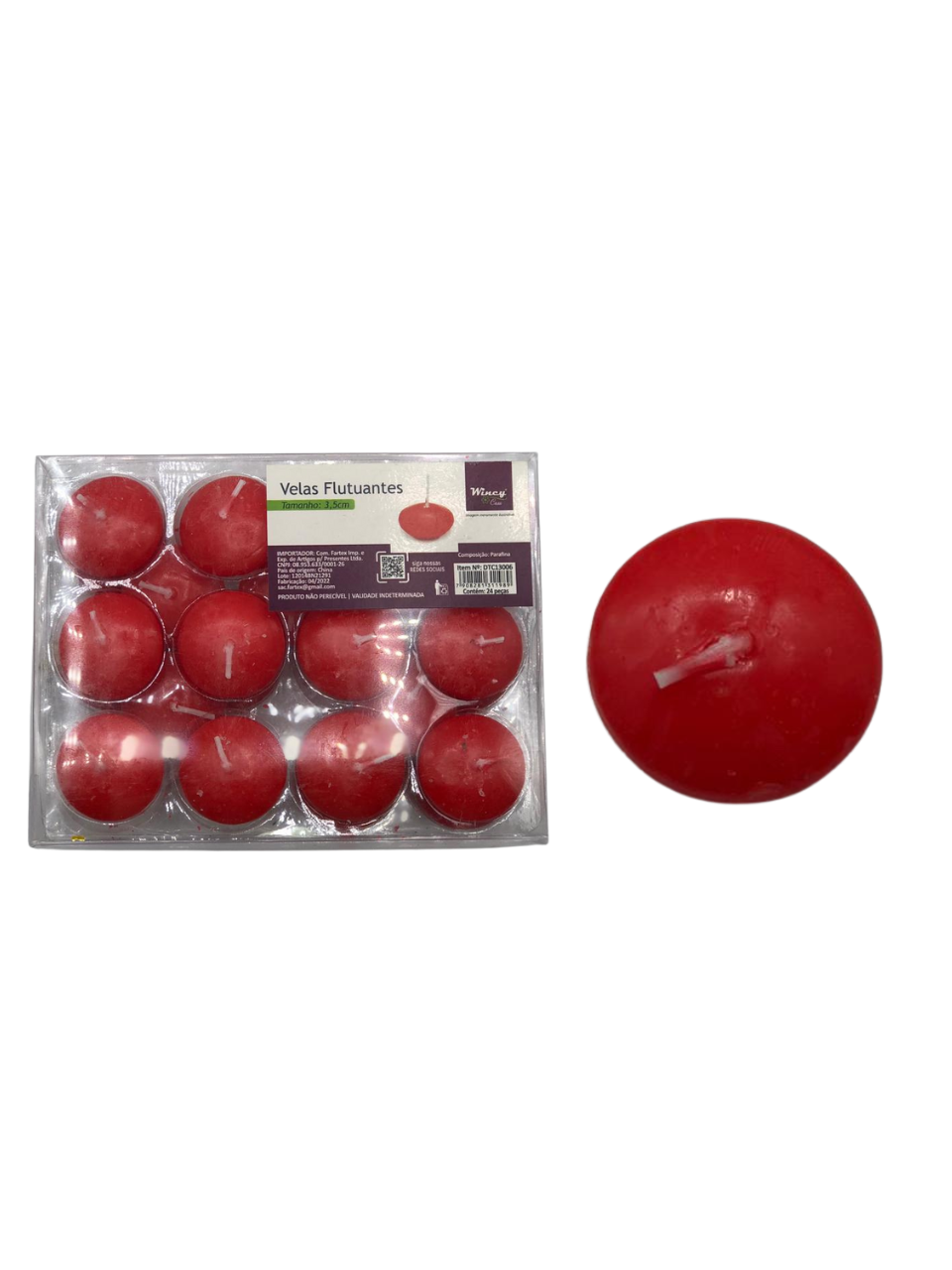 CAIXA C/24 UND DE VELAS FLUTUANTES ACHADATA 