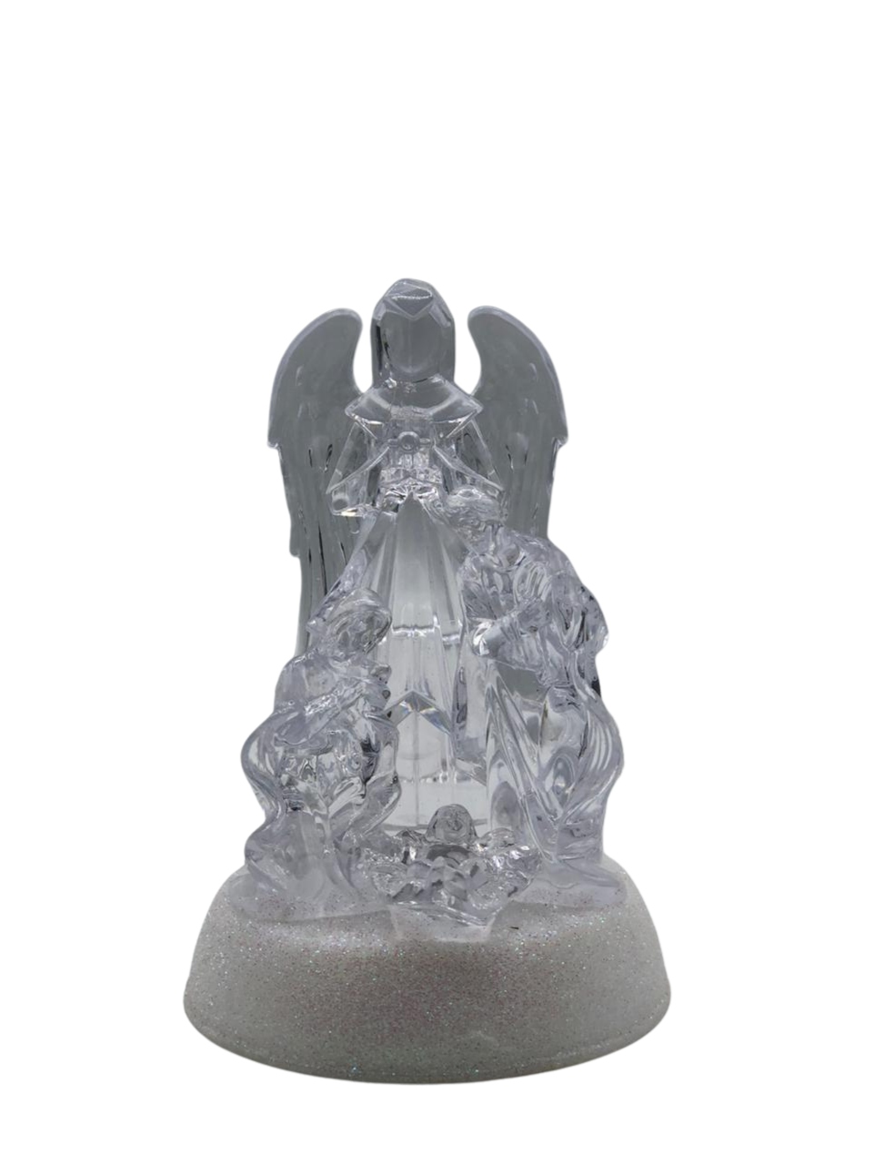 ACRILICO ANJO COM LUZ DE LED 16CM