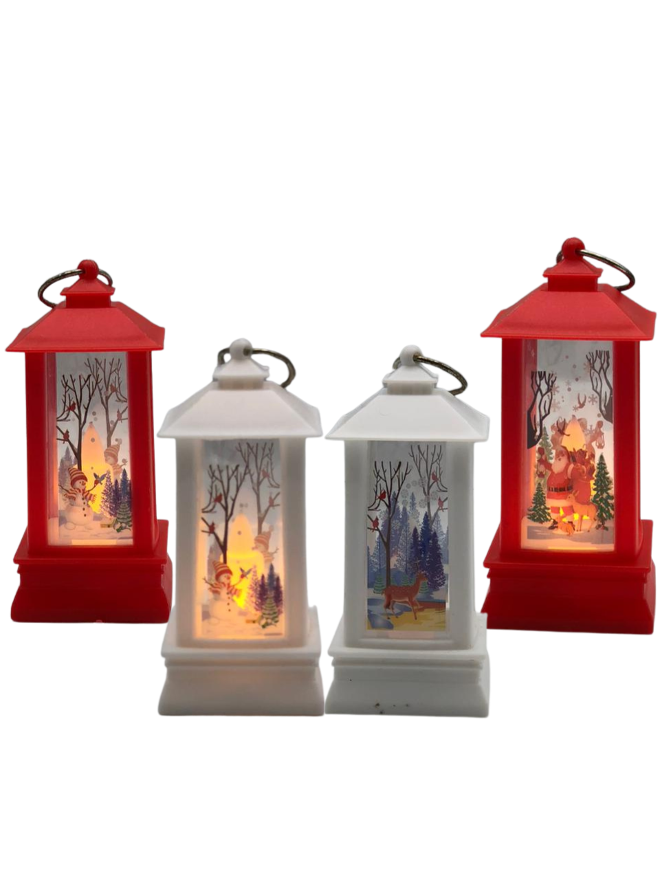 ENFEITE DE NATAL LANTERNA C/1 UND 8,5CM x 4CM COD 66111