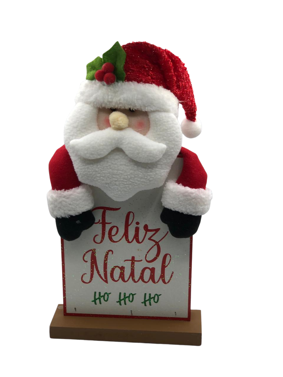 PLACA FELIZ NATAL SHINE PAPAI NOEL 