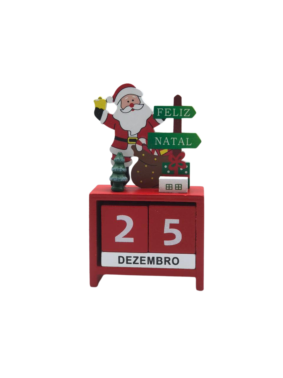 CALENDARIO / ENFEITEI NATALINO 7.2X3.5X14CM 7898745177254