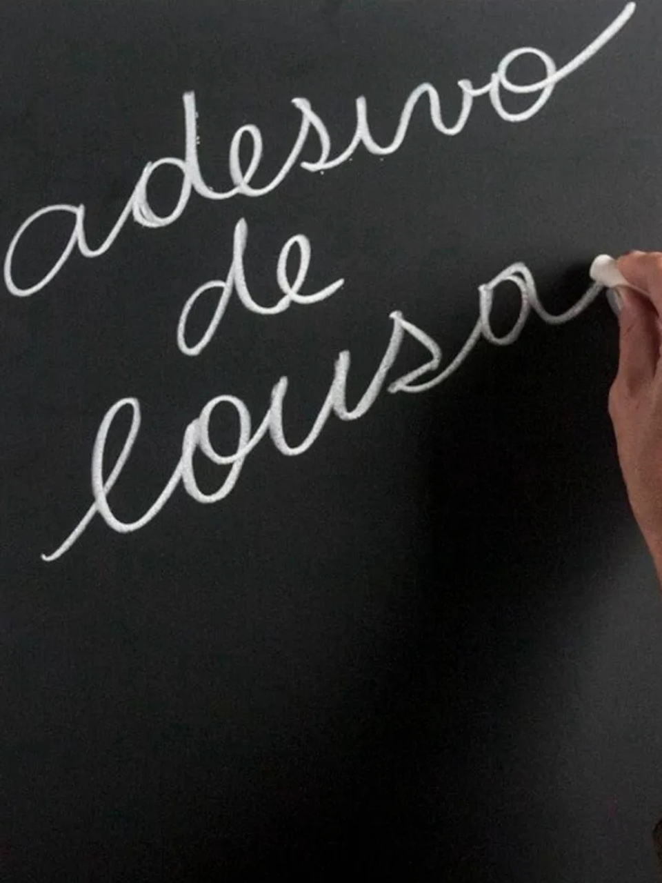 ADESIVO AUTOCOLANTE PAPEL DE PAREDE LOUSA LISO PARA GIZ DE GESSO 2M X 45CM 62545