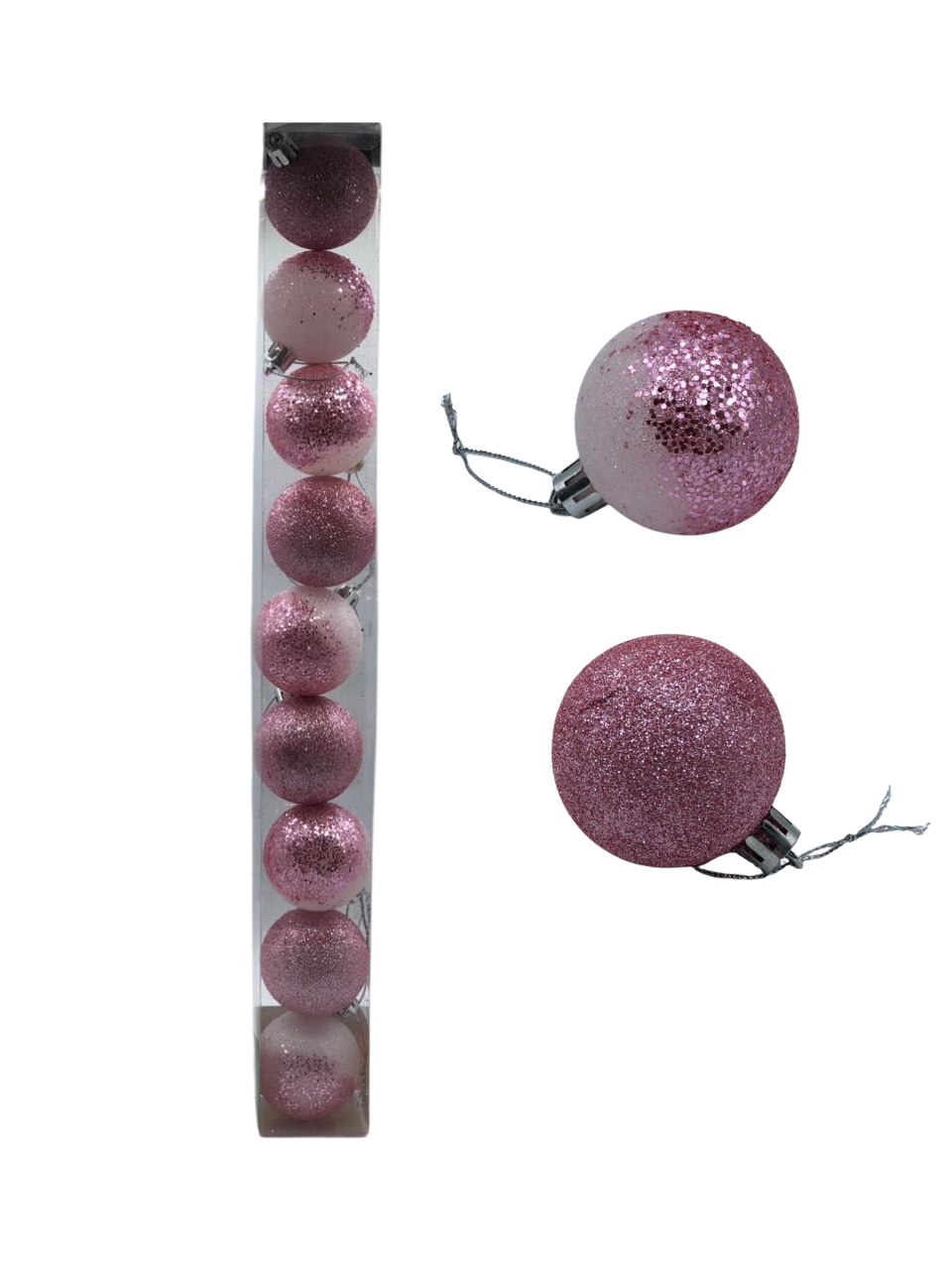 BOLA TUBO BLINBLIN 5CM C/9 UND ROSE
