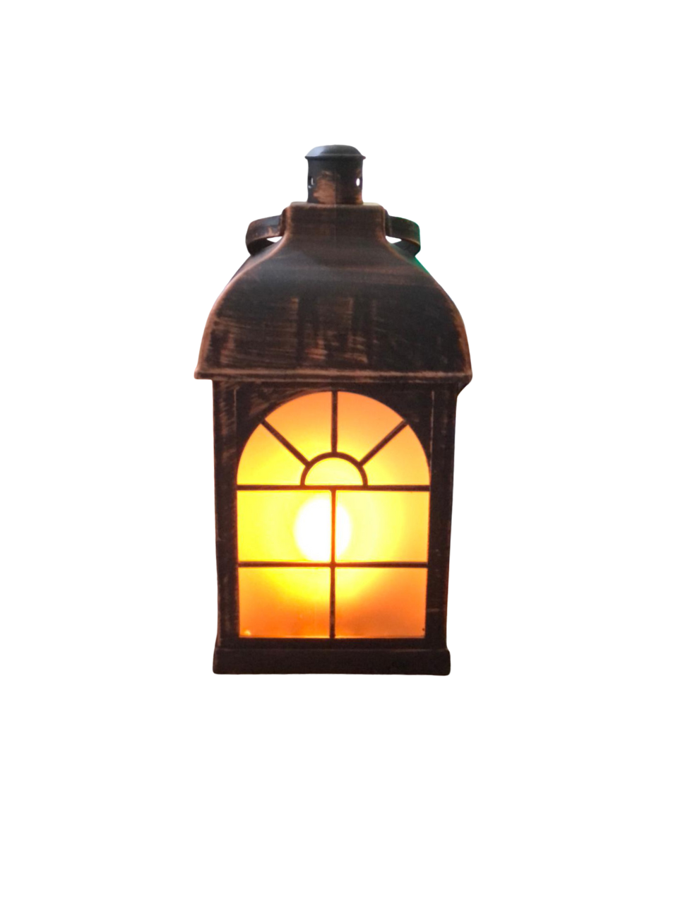 LANTERNA DECORATIVA DE LED DE POLICLORETO DE VINILA 10X22CM