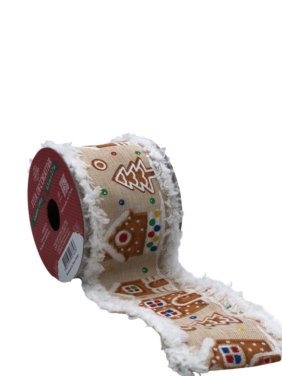 FITA DECORATIVA DE NATAL 6,3CMX2,7M