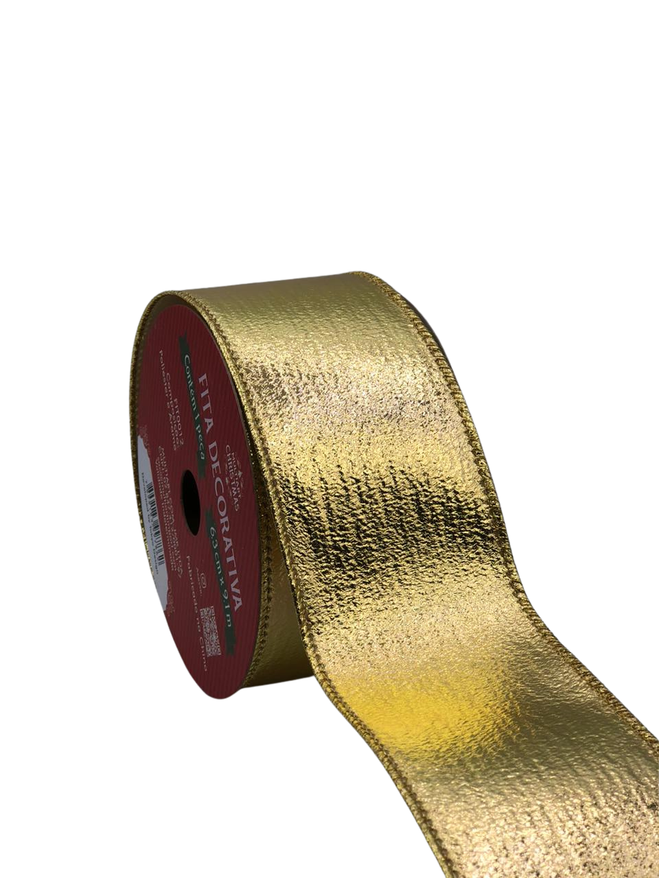 FITA DECORATIVA DE NATAL 6,3CMX9,1M