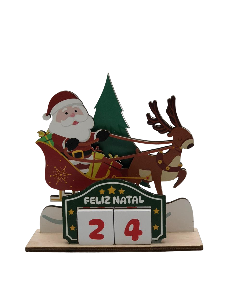 OBJETO CALENDARIO DECORATIVO DE NATAL 