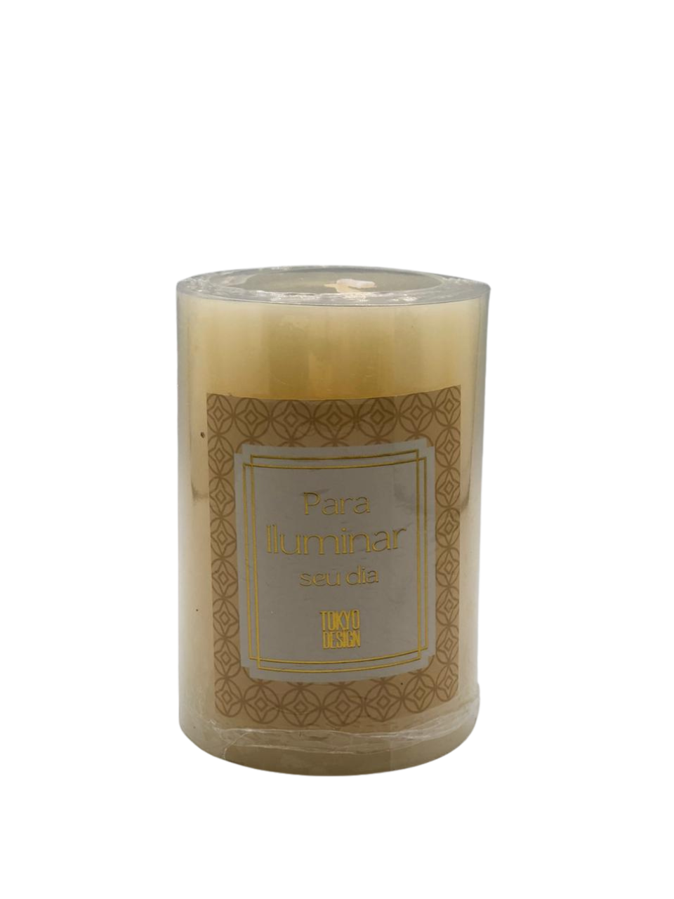 VELA DECORATIVA DE PARAFINA 7CMX10CM