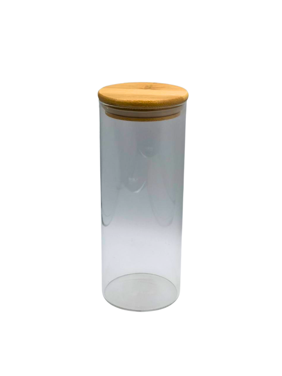 POTE HERMETICO DE VIDRO COM TAMPA DE BAMBU 1.000ML 7899866291720