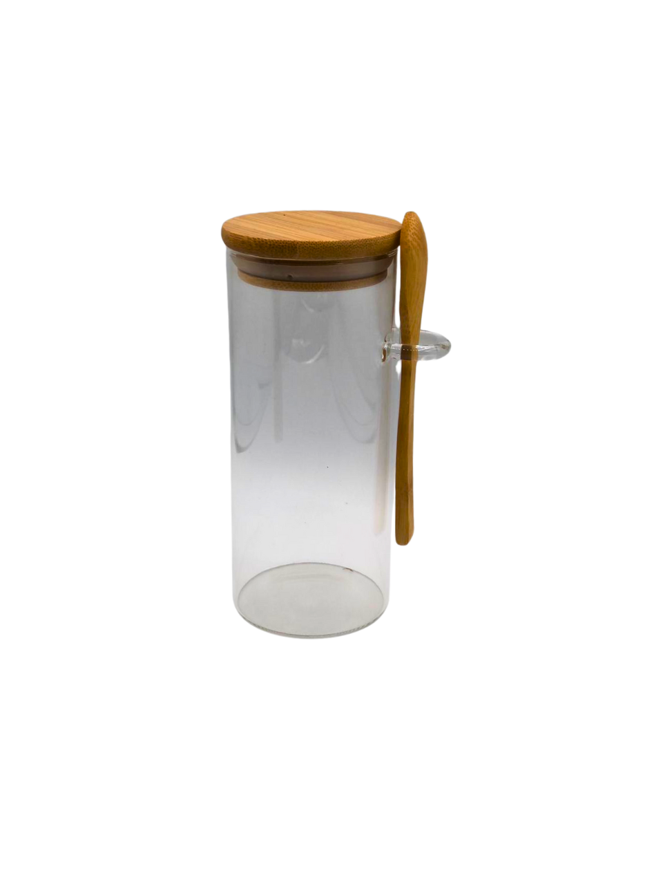 POTE HERMETICO DE VIDRO COM TAMPA E COLHER DE BAMBU 380ML 7908732316167