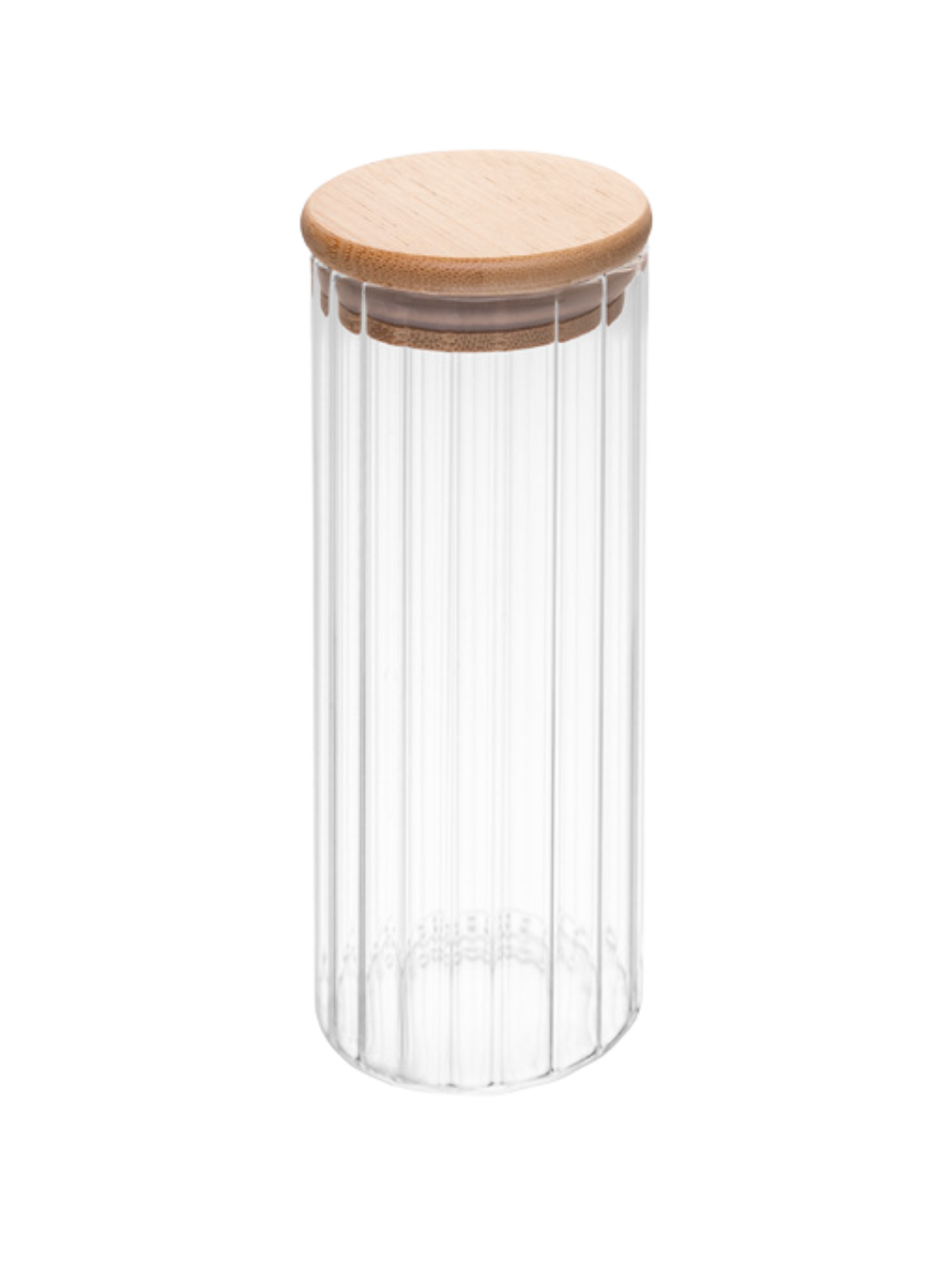 POTA DE VIDRO C/TAMPA DE BAMBU 1,3L 7895730292596