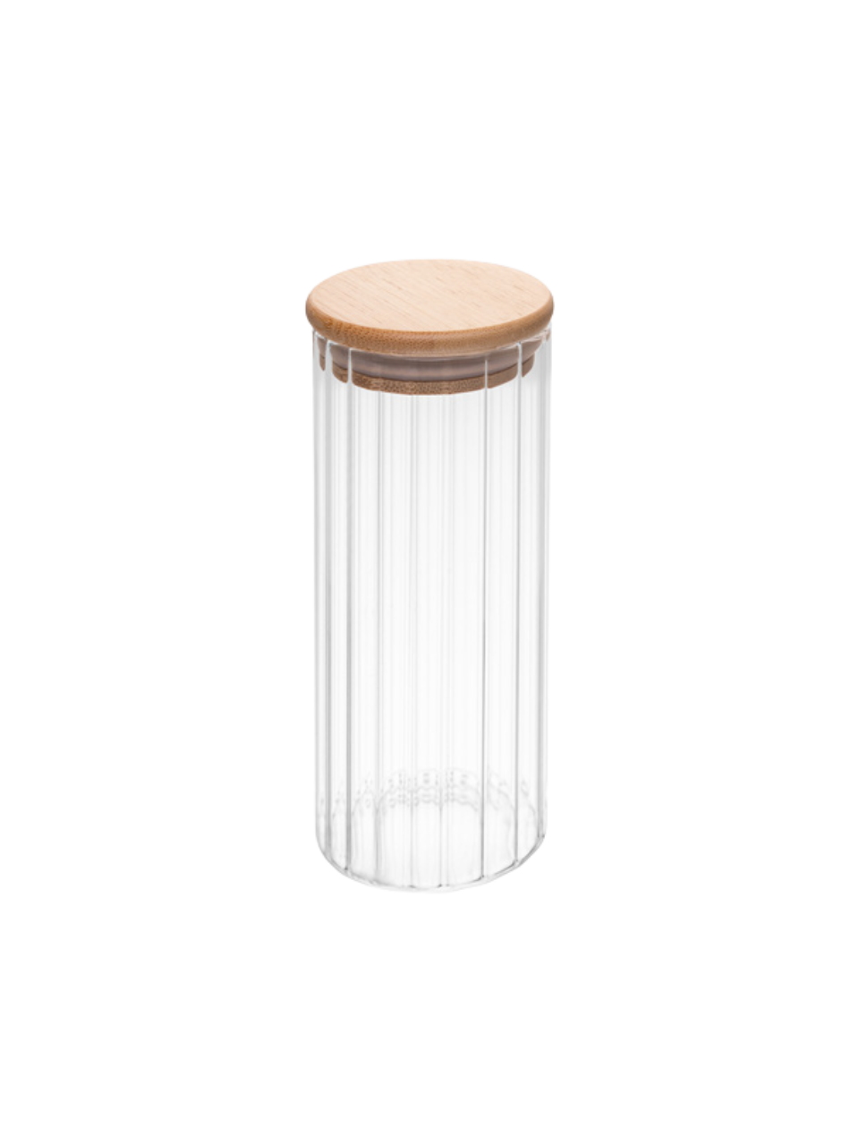 POTE DE VIDRO COM TAMPA DE BAMBU 1,1L 7895730292602